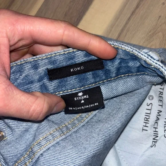 Thrills Blue Jean Shorts